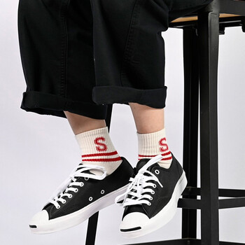 匡威（Converse）专柜Jack Purcell白色皮革开口笑情侣款低帮帆布鞋164224C 黑色/白色164224C  4.5/37【图片价格品牌报价】-京东
