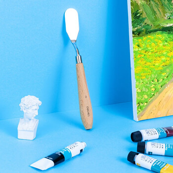 得力(deli)美术刮刀2#圆头平头水粉丙烯油画刮刀颜料调色刀不锈钢2号弯颈73902-2热门商品 得力(deli)美术刮刀2#圆头平头水粉丙烯油画刮刀颜料调色刀不锈钢2号弯颈73902-2热门商品