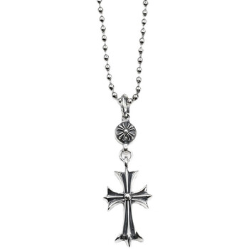 可颖项链ch克罗伈十字架男个性军花朋克经典款复古毛衣链男女情侣颈