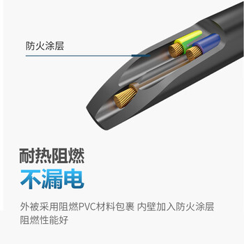 TOWE同为国标10A转C13一转二连接线服务器/打印设备/电脑机箱电源线三芯品字型电源线1.0平 2米
