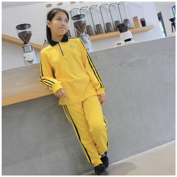 广州市越秀区育才小学生校服公立统一新生2022男女黄色运动服t 秋冬