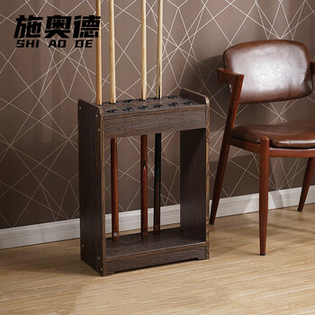 施奥德 台球杆架 12孔柜式台球杆架鱼竿收纳架桌球架杆器球房挂杆架