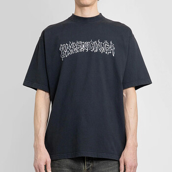BALENCIAGA ロコ刺繍クルネックTシャツ 787349TRVB7 9081 Balenciaga服饰- 京东