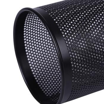 得力(deli)笔筒909密集金属网纹圆形笔筒黑色铁网收纳筒简约办公室收纳时尚经典学生用创意桌面收纳盒 得力(deli)笔筒909密集金属网纹圆形笔筒黑色铁网收纳筒简约办公室收纳时尚经典学生用创意桌面收纳盒