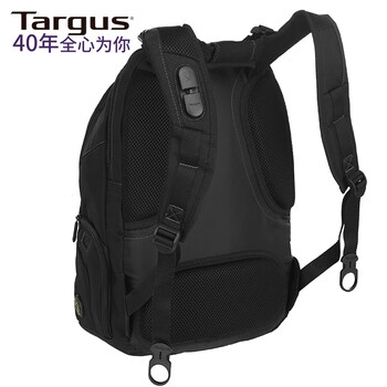 TARGUS泰格斯双肩电脑包15.6英寸商务背包轻便书包笔记本包潮流 黑 013
