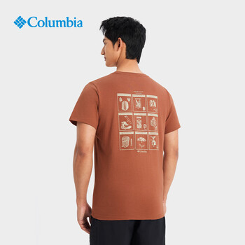 哥伦比亚columbia哥伦比亚户外24春夏新品男子时尚印花运动短袖t恤aj
