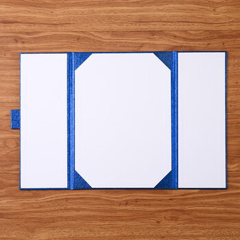 泰档荣誉证书A4欧式证书三折页 【荣誉证书】蓝色1套