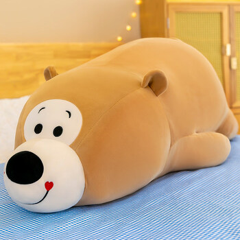 抖音同款可爱趴趴熊毛绒玩具公仔床上布娃娃长条女生睡觉抱枕安抚玩偶