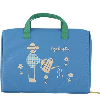 国誉（KOKUYO）【热门商品】Tyakasha塔卡沙联名Pad收纳包平板手提电脑补习袋适用14英寸 蓝色 1个 WSG-KB3M01-6