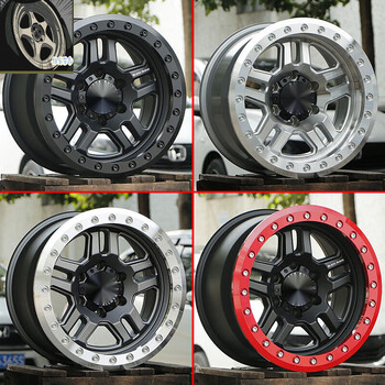 诚迈适用于 黑犀牛负值防脱越野轮毂改装17寸坦克300/500帕杰罗bj40普