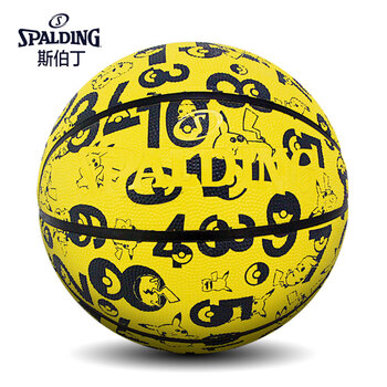 斯伯丁&宝可梦联名款篮球室外7号橡胶篮球84-578Y黄色 斯伯丁&宝可梦联名款篮球室外7号橡胶篮球84-578Y黄色