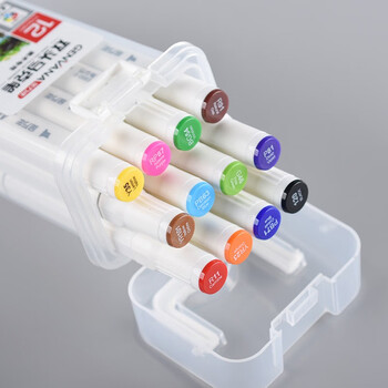 金万年12色马克笔双头套装学生水彩笔绘画彩笔手绘漫画笔设计绘画记号填色笔G-0993(12)-029水彩笔