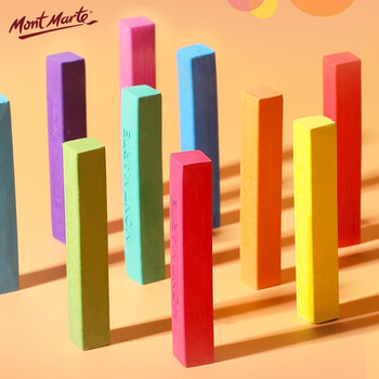 蒙玛特(Mont Marte)色粉笔24色 彩色粉笔画画粉画棒美术绘画粉彩棒儿童彩笔套装学生色粉画铁盒装MMPT0017美术写生 蒙玛特(Mont Marte)色粉笔24色 彩色粉笔画画粉画棒美术绘画粉彩棒儿童彩笔套装学生色粉画铁盒装MMPT0017美术写生