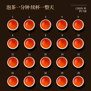 茶一馆茶叶陈皮普洱十年陈皮八年普洱熟茶勐海古树小茶饼礼盒装500g送礼