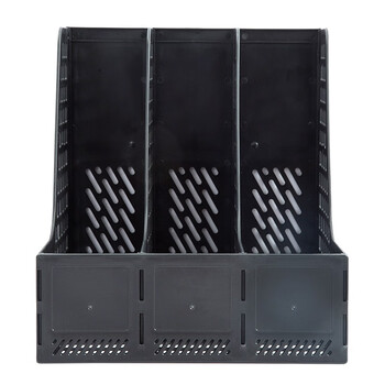 得力 (deli) 文件框33666三联文件框文件栏文件架 学生用桌上书立架 办公文件夹收纳盒整理置物架 黑色 得力 (deli) 文件框33666三联文件框文件栏文件架 学生用桌上书立架 办公文件夹收纳盒整理置物架 黑色