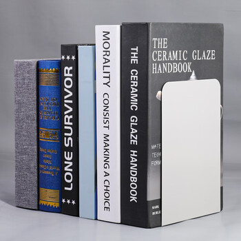 递乐 2片装无印风书立书夹书靠书挡铁书架学生用桌面课桌收纳放书创意ins风挡板隔板书立架 2545 米色 递乐 2片装无印风书立书夹书靠书挡铁书架学生用桌面课桌收纳放书创意ins风挡板隔板书立架 2545 米色