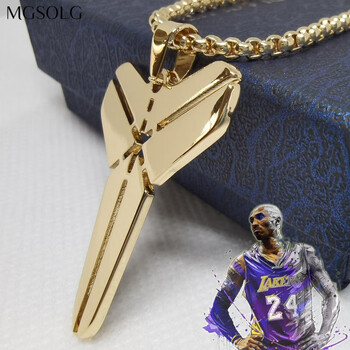 湖人黑曼巴标志剑鞘吊坠男女学生饰品 科比金色款 礼品盒 链子 关注