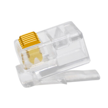 礼嘉 LJ-DD100 镀金6P6C电话水晶头 六芯语音RJ12电话线插头 数控水晶头 6芯线接头 50U镀金 100个/包 礼嘉 LJ-DD100 镀金6P6C电话水晶头 六芯语音RJ12电话线插头 数控水晶头 6芯线接头 50U镀金 100个/包