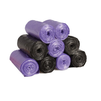 妙洁背心垃圾袋黑紫两色45*60cm450只单面0.8丝点断式中号厨房客厅 妙洁背心垃圾袋黑紫两色45*60cm450只单面0.8丝点断式中号厨房客厅