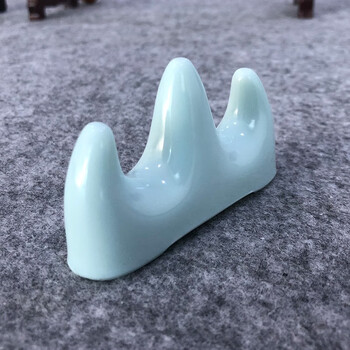 【全网低价】芬尚 文房用品 仿玉笔搁笔山 学生毛笔书法用小笔托 纳米材质美观实用结实耐摔