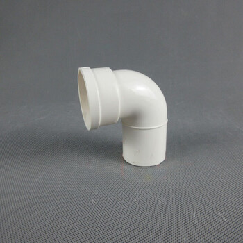 零悉下水管反水弯管件 pvc排水管配件内外插75内插式弯头下缩变径接头