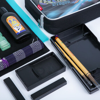 吴竹(KURETAKE)书法国画笔墨纸砚套装 镇纸笔帘 练字限量套装GC670-888 吴竹(KURETAKE)书法国画笔墨纸砚套装 镇纸笔帘 练字限量套装GC670-888