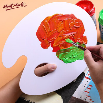 蒙玛特(Mont Marte)颜料调色盘30*40cm 双面可用调色板美术学生画画用颜料盘 光滑易清洗大号绘画盘MAPL0006美术写生