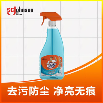 威猛先生  玻璃清洁剂500g*2瓶超值装 浴室车窗清洁剂 不留水痕 去污防尘 持久洁净(新老包装随机）