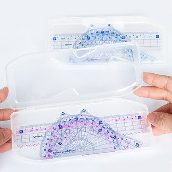 马培德Maped 塑盒彩趣套尺4件套 小学生考试绘图15cm波浪直尺子多功能量角器三角板尺套装粉色 981766CH 马培德Maped 塑盒彩趣套尺4件套 小学生考试绘图15cm波浪直尺子多功能量角器三角板尺套装粉色 981766CH