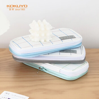 国誉(KOKUYO)格子印象·笔袋·NOViTA-R 灰灰中号 WSG-PCL22MM 国誉(KOKUYO)格子印象·笔袋·NOViTA-R 灰灰中号 WSG-PCL22MM