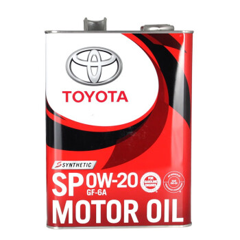 丰田(TOYOTA) 汽车用品4S店原厂配件合成发动机机油润滑油SN/SP 0W-200W20 4L 普拉多凯美瑞RAV4雷凌卡罗拉