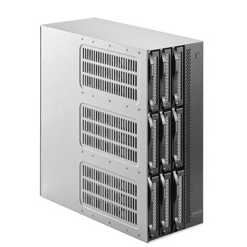 铁威马（TERRA MASTER）T9-423 9盘位NAS 网络存储服务器（Intel四核 8G内存 2.5GbE）搭配西部数据企业级18T*9块