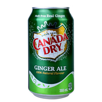 加拿大canadadrygingerale姜汁味汽水姜味干姜水苏打汽水饮料18355ml