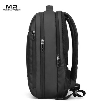 马可·莱登双肩背包男士通勤大容量书包商务旅行包电脑包MR9668典雅黑升级款