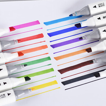 金万年12色马克笔双头套装学生水彩笔绘画彩笔手绘漫画笔设计绘画记号填色笔G-0993(12)-029水彩笔