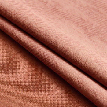 大气卧室定制丝绒加厚轻奢成品遮光绒布浅粉色打孔款宽35米高27米2片