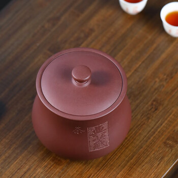 金镶玉 茶叶罐醒茶罐 家用大号原矿 手工宜兴紫砂 典藏茶叶罐 金镶玉 茶叶罐醒茶罐 家用大号原矿 手工宜兴紫砂 典藏茶叶罐