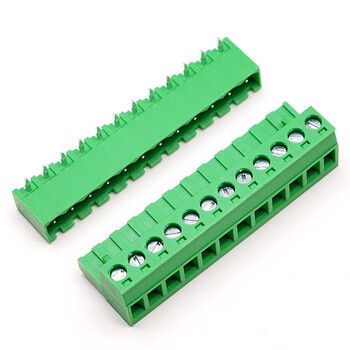 丢石头 KF2EDGK 5.08mm间距 12PIN 弯针款 插拔式接线端子 每件10套（插座+插头） 免焊接