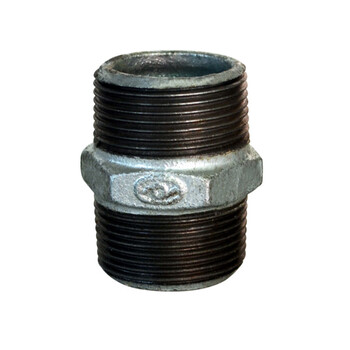 中部工品 玛钢镀锌管件直接接头六角外丝内接对丝直接  dn20