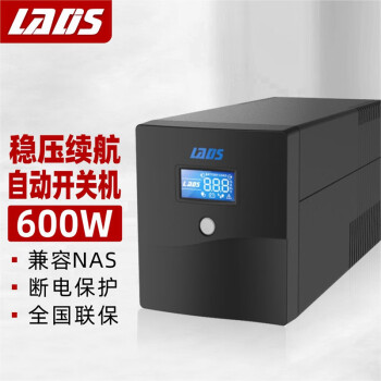 雷迪司H1000 ups不间断电源1000VA/600W家用办公电脑服务器宿舍备用电源兼容群晖NAS威联通稳压应急电源