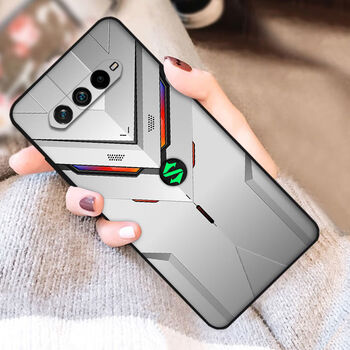 亿魅黑鲨4手机壳游戏4pro游戏手机全包硅胶机械高达炫酷机甲软壳白色