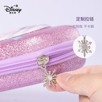 迪士尼（Disney）小学生笔袋3D大容量文具盒 抗压耐摔EVA铅笔盒 儿童铅笔袋女生 冰雪奇缘P85134Z
