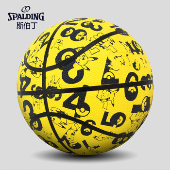 斯伯丁&宝可梦联名款篮球室外7号橡胶篮球84-578Y黄色 斯伯丁&宝可梦联名款篮球室外7号橡胶篮球84-578Y黄色