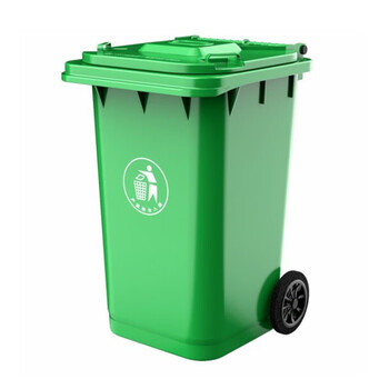 絮实 塑料垃圾桶带轮 挂车 环卫垃圾桶 户外垃圾桶 分类垃圾桶 （可回收物）logo可定制XS-120L