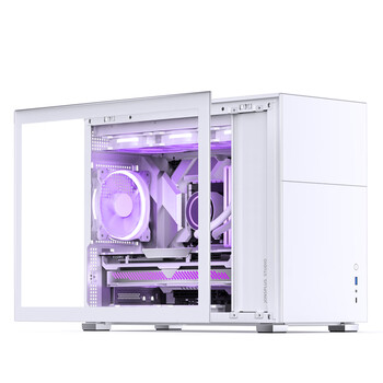 乔思伯（JONSBO）松果D31 标准版白色 MATX机箱（双360冷排/ATX电源/Type-c Gen2 10Gbps+/垂直风道/长显卡）
