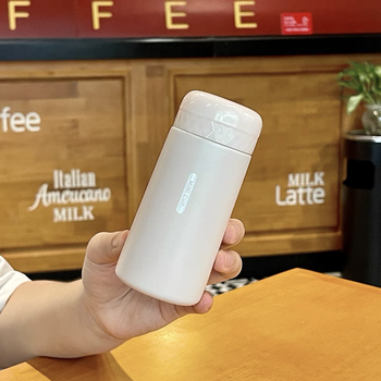 女便携男女学生可爱304小巧不锈钢 minicup保温杯150毫升粉 滤网 杯刷