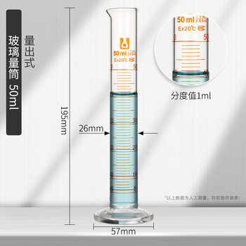 北玻玻璃量筒 A级精密带刻度线量出式大小量桶具塞量筒化学实验室仪器器材器皿5/10/15/25/50 50ml【图片 价格 品牌 报价】-京东