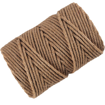 京努 麻绳 编织黄麻绳 捆绑困扎绳 粗细麻线绳子 直径6mm 一米价