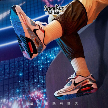 nike耐克airforce1af1镭射炫彩像素电玩休闲运动鞋dc0835101405