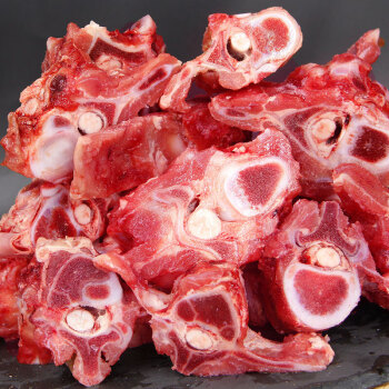 富铭士 新鲜牛脊骨生鲜 新鲜带肉现杀牛大骨炖汤 4斤